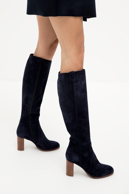 Bianca Buccheri Eleonora Navy Suede Boots