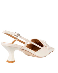 Bianca Buccheri Rhodi White Slingback