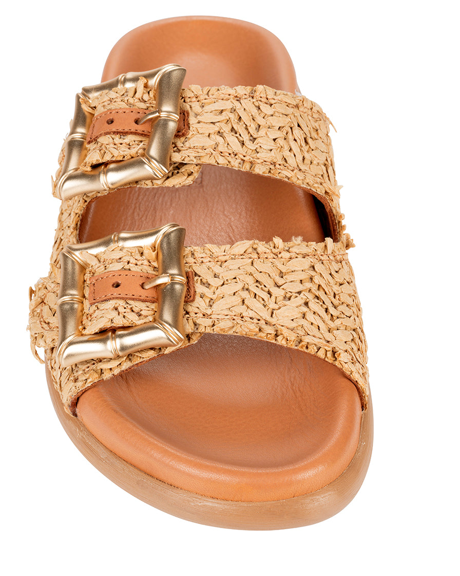 Dolci Firme Bamboo Tan Slide