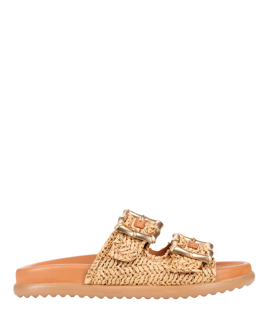 Dolci Firme Bamboo Tan Slide