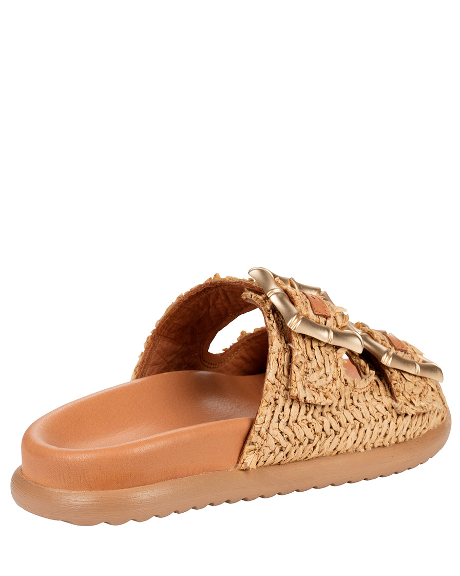 Dolci Firme Bamboo Tan Slide