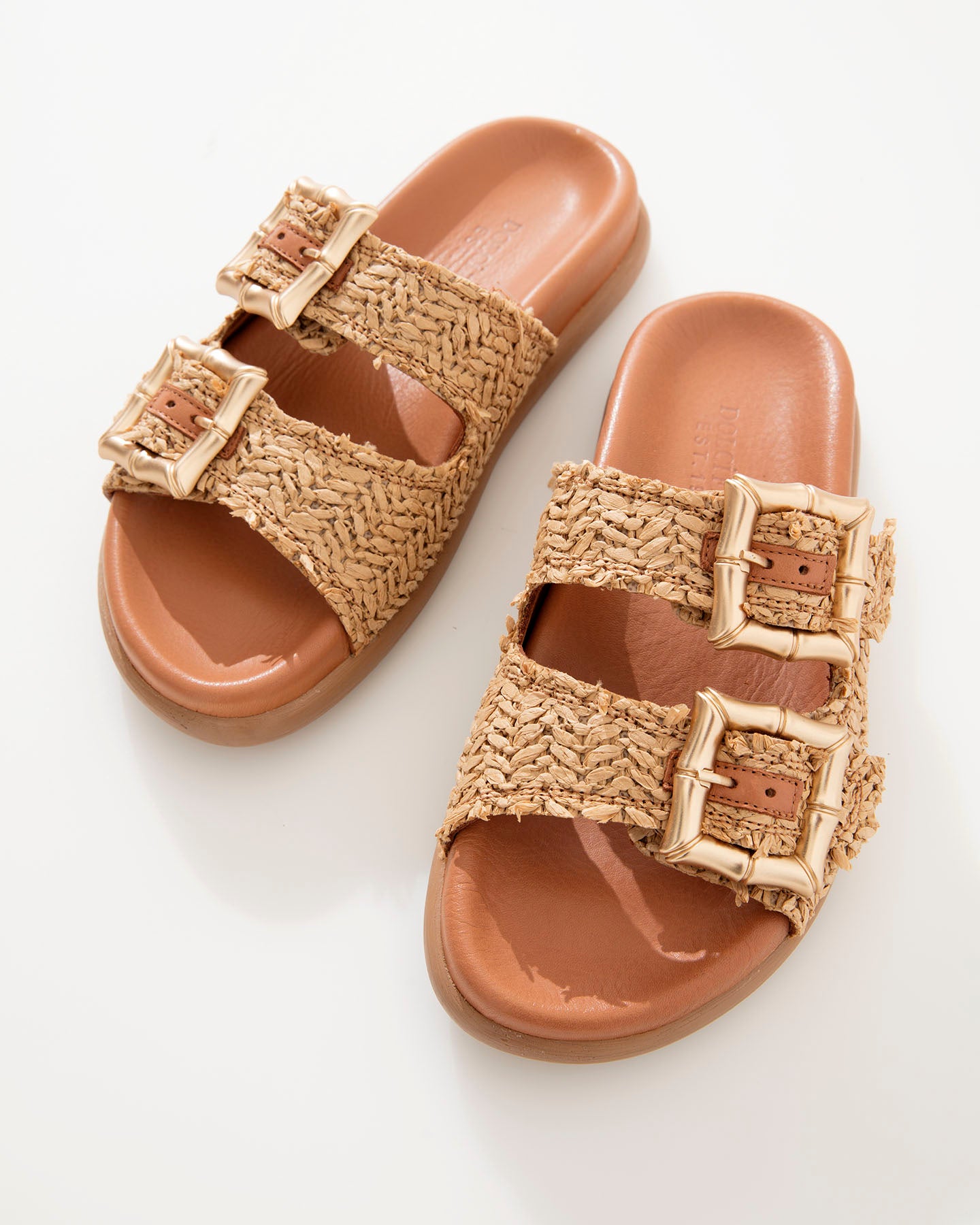 Dolci Firme Bamboo Tan Slide