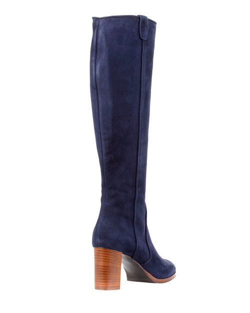 Bianca Buccheri Eleonora Navy Suede Boots