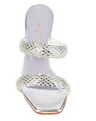 Bianca Buccheri Fiorella Silver Sandals